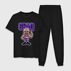Пижама хлопковая мужская Shaq, цвет: черный