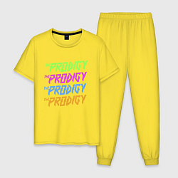 Пижама хлопковая мужская The Prodigy, цвет: желтый