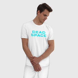 Пижама хлопковая мужская DEAD SPACE МЁРТВЫЙ КОСМОС, цвет: белый — фото 2