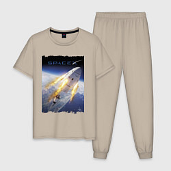 Мужская пижама Путешествие к звёздам, Space X