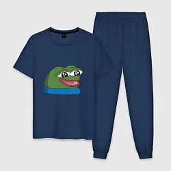 Пижама хлопковая мужская Pepe happy Пепе хеппи, цвет: тёмно-синий
