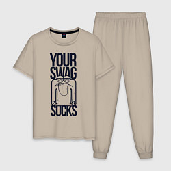 Мужская пижама Человечек с высунутым языком