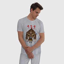Пижама хлопковая мужская Разнос на 121, цвет: меланж — фото 2
