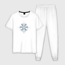 Пижама хлопковая мужская Genshin Impact - Мондштадт, цвет: белый
