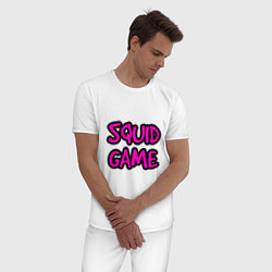 Пижама хлопковая мужская Squid Game Pinker, цвет: белый — фото 2