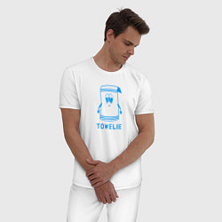 Пижама хлопковая мужская Южный Парк - Полотенчик, цвет: белый — фото 2