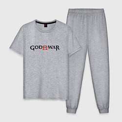 Мужская пижама GOD OF WAR LOGO BLACK RED