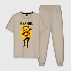 Мужская пижама Кот с мечом