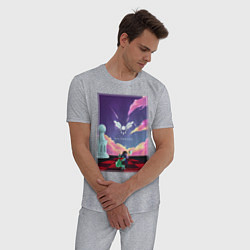 Пижама хлопковая мужская Deltarune Vol 8, цвет: меланж — фото 2