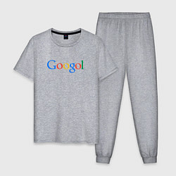 Пижама хлопковая мужская Гоголь Googol, цвет: меланж