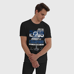 Пижама хлопковая мужская St Louis Blues NHL Сент-Луис Блюз НХЛ, цвет: черный — фото 2