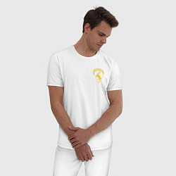 Пижама хлопковая мужская VOLVO Логотип, цвет: белый — фото 2