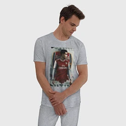Пижама хлопковая мужская Arsenal, England, цвет: меланж — фото 2