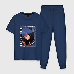 Пижама хлопковая мужская Жерар Фернандес Fairy Tail, цвет: тёмно-синий