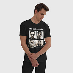 Пижама хлопковая мужская DEPECHE MODE ДЕПЕШ МОД, цвет: черный — фото 2