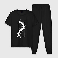 Пижама хлопковая мужская Токийский Гуль арт, цвет: черный