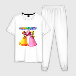 Пижама хлопковая мужская Mario Party Nintendo, цвет: белый