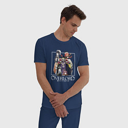 Пижама хлопковая мужская Оверлорд Overlord, цвет: тёмно-синий — фото 2