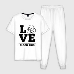 Пижама хлопковая мужская Elden Ring Love Classic, цвет: белый