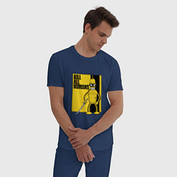 Пижама хлопковая мужская Bender - Kill Bill, цвет: тёмно-синий — фото 2
