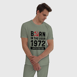 Пижама хлопковая мужская Born In The USSR 1972 Limited Edition, цвет: авокадо — фото 2