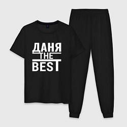 Пижама хлопковая мужская Даня the best!, цвет: черный