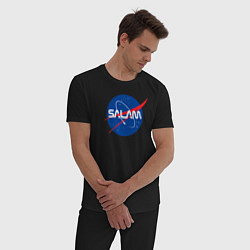 Пижама хлопковая мужская SALAM, цвет: черный — фото 2