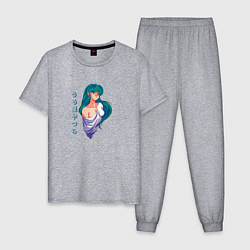 Пижама хлопковая мужская Lum, цвет: меланж