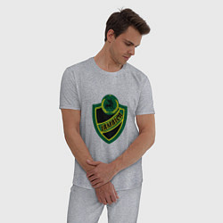 Пижама хлопковая мужская Jamaica Shield, цвет: меланж — фото 2