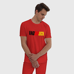 Пижама хлопковая мужская VAGODROCH, цвет: красный — фото 2