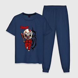 Пижама хлопковая мужская Slipknot fan, цвет: тёмно-синий