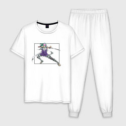 Пижама хлопковая мужская Hajime Sokotani - Платиновый предел, цвет: белый