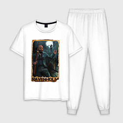 Пижама хлопковая мужская Priest of ravenholm, цвет: белый