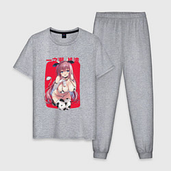 Пижама хлопковая мужская Honami, цвет: меланж