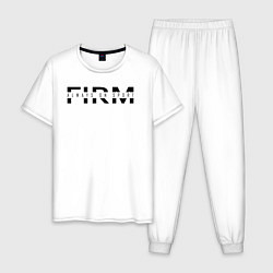 Пижама хлопковая мужская FIRM - Always in sports, цвет: белый