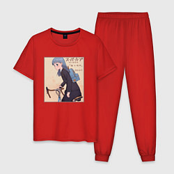 Пижама хлопковая мужская Рэйко - Супер Каб, цвет: красный