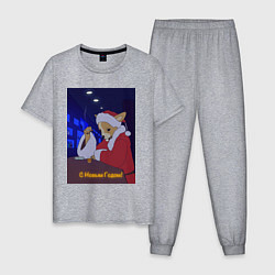 Мужская пижама Bad Santa чихуахуа