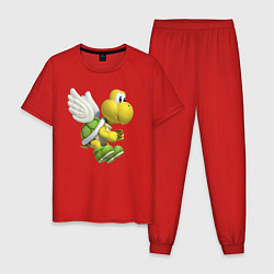 Пижама хлопковая мужская Купа Трупа, цвет: красный