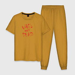 Пижама хлопковая мужская VAG not dead, цвет: горчичный
