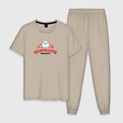 Пижама хлопковая мужская Merryweather security GTA 5, цвет: миндальный