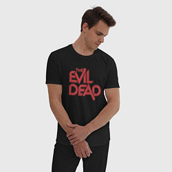 Пижама хлопковая мужская The Evil Dead, цвет: черный — фото 2