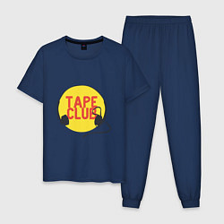 Пижама хлопковая мужская Tape club, цвет: тёмно-синий