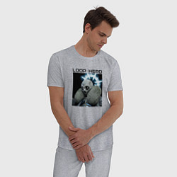 Пижама хлопковая мужская Лич - Loop Hero, цвет: меланж — фото 2
