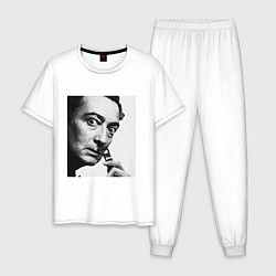 Пижама хлопковая мужская Salvador Dali, цвет: белый