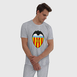 Пижама хлопковая мужская Valencia fc sport, цвет: меланж — фото 2