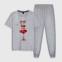 Пижама хлопковая мужская Цирковая Малышка представляет, цвет: меланж
