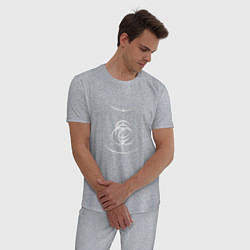 Пижама хлопковая мужская Логотип Elden Ring арт, цвет: меланж — фото 2