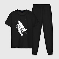Мужская пижама Полёт на ракете