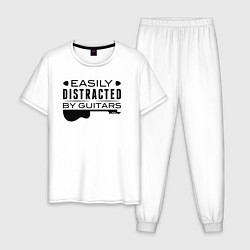 Мужская пижама Легко отвлекается на гитары