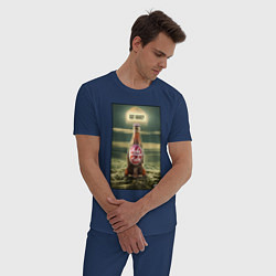 Пижама хлопковая мужская Fallout - got nuke, цвет: тёмно-синий — фото 2